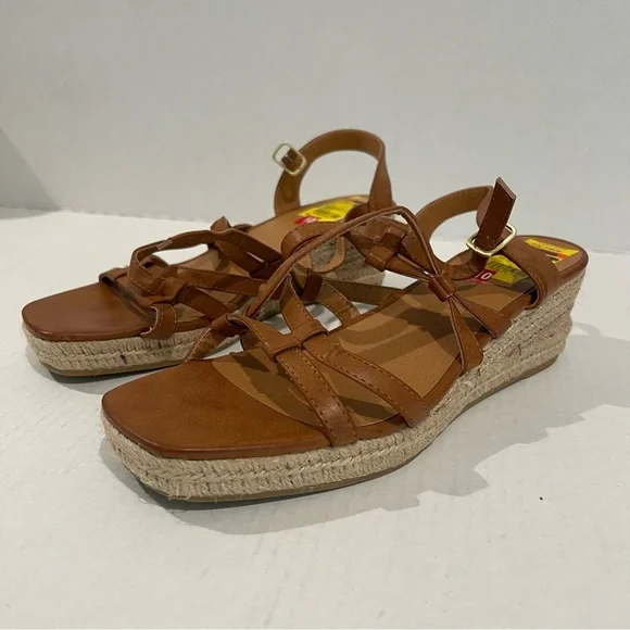 Women’s White Mountain Swayze Brown Platform Sandals Size 10 US! - Picture 4 of 10